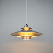 Pair of Danish vintage pendant lamps Volga by Kurt Wiborg, Jeka, 1980s