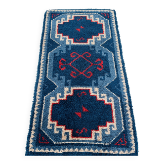 Tapis vintage Bleu