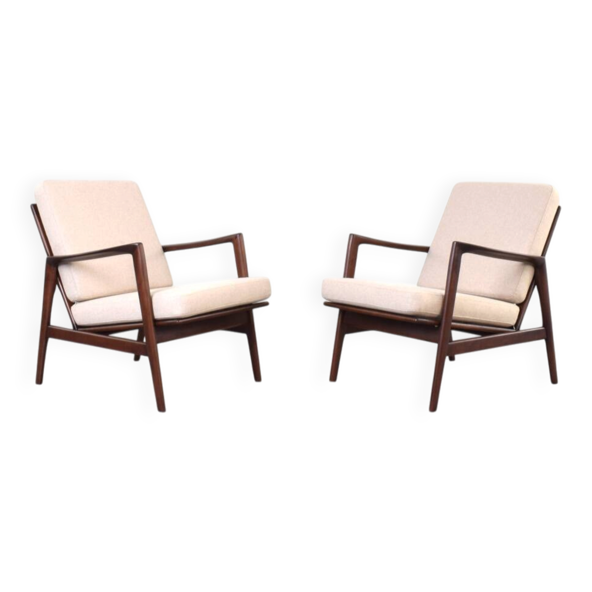 Fauteuils Stefan Mid-Century, années 1960, ensemble de 2