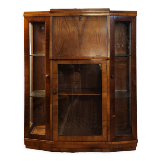 Art deco showcase bar furniture in rosewood veneer. 1930s.