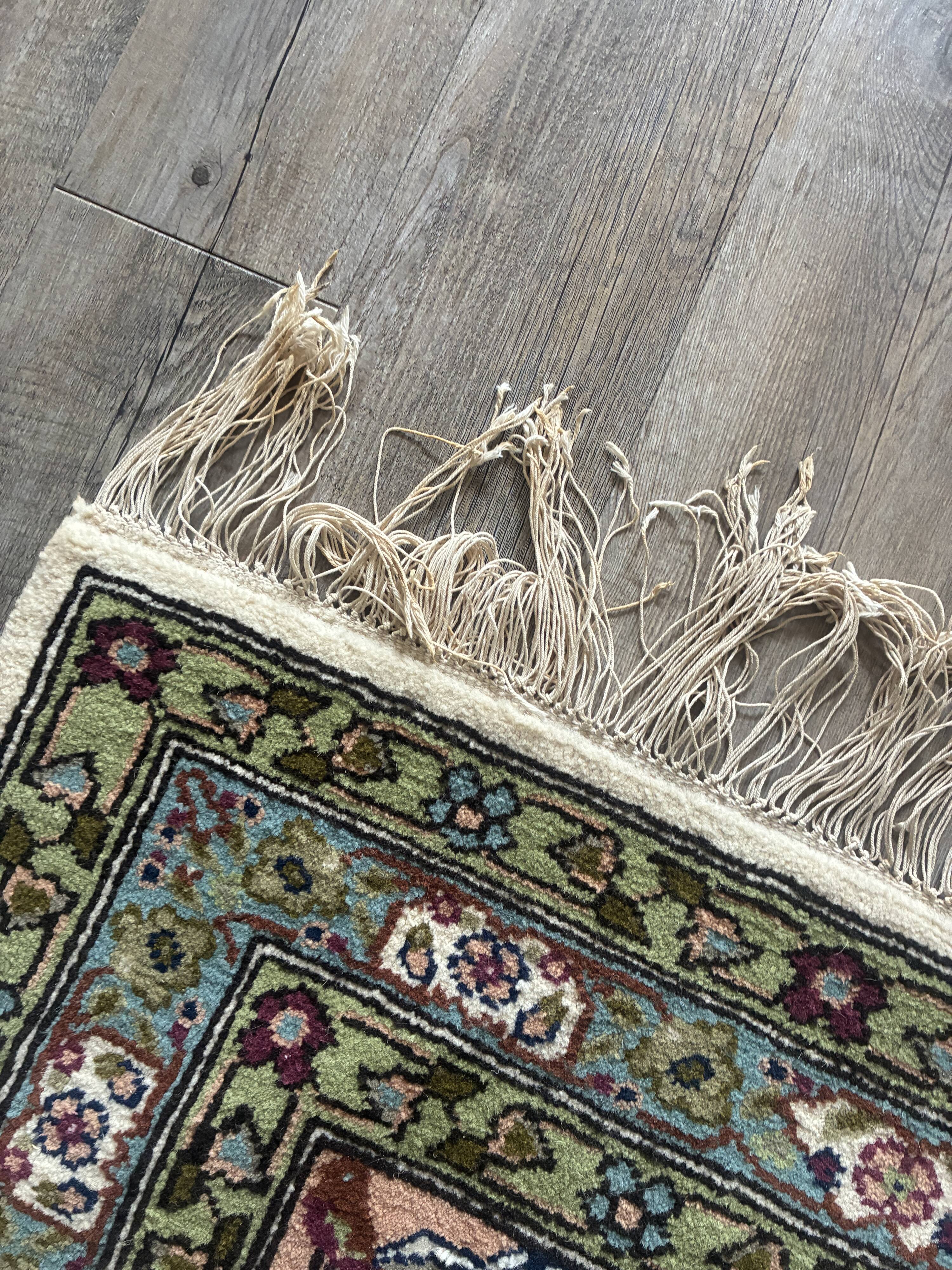Vintage Tunisian wool rug