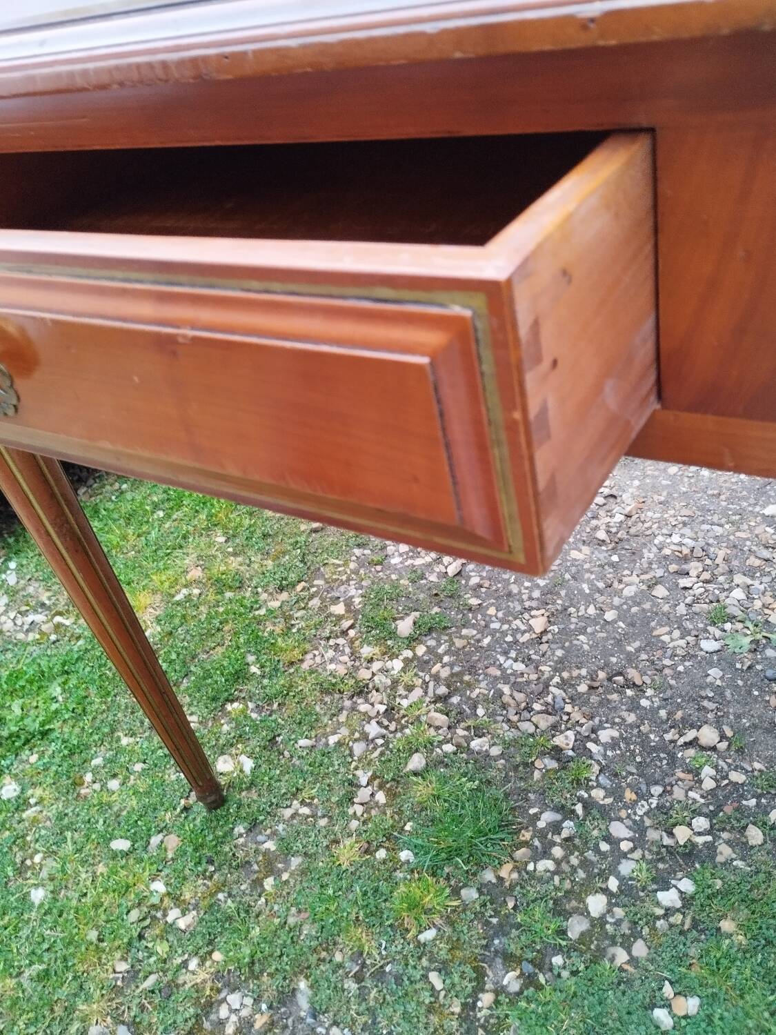 Bureau plat ancien style louis xvi