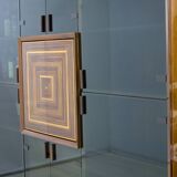 Signed Luciano Frigerio Rare Italian Inlaid Bar Cabinet "Paganini", 1975s