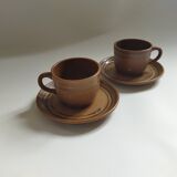 Sarreguemines "Savoie" coffee cups