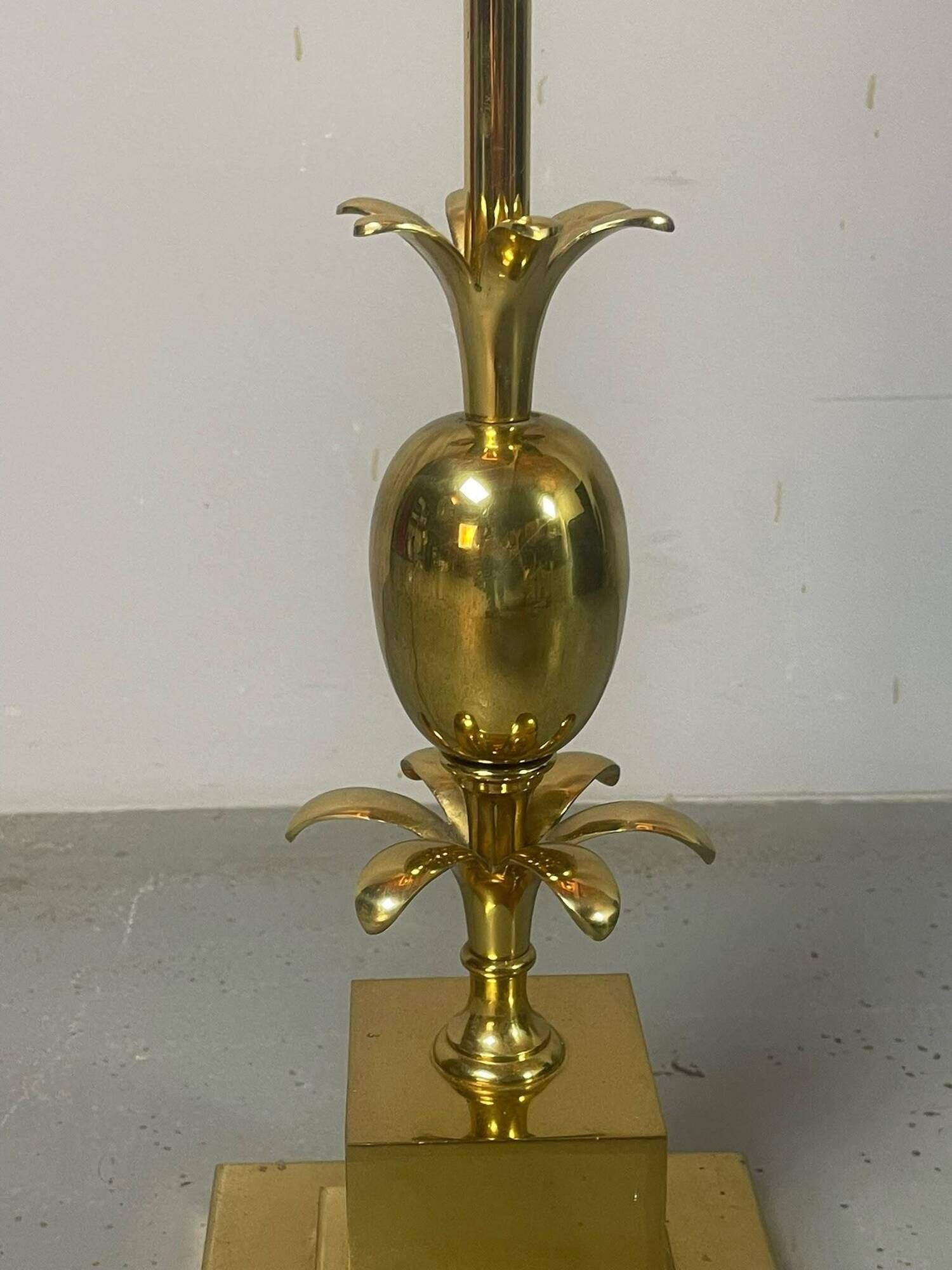 Exceptional French Hollywood Regency Brass Floor Lamp