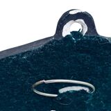 Mithé espelt mirror "cage" in nuanced blue made in 1970.