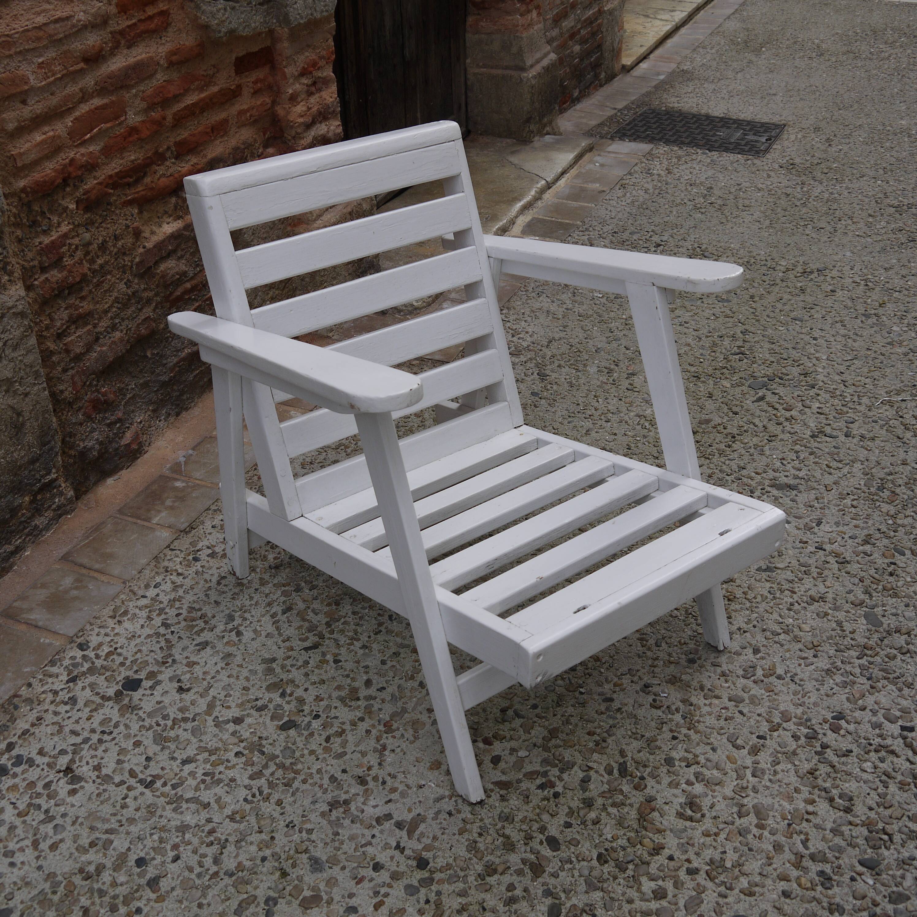 Wooden garden chair