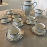 Servie café en porcelaine Balleroy Frères Limoges
