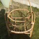 Vintage rattan table and chairs