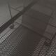 Perforated black metal trolley service, Matégot 1950 design