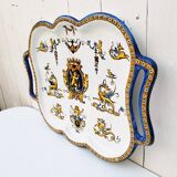 Old Gien earthenware serving dish