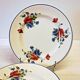 6 flat plates from Salins les Bains, "Poppies" pattern, in very good condition