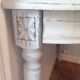 Console en bois peinte