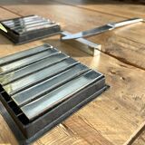 Set of 12 metal knife holders