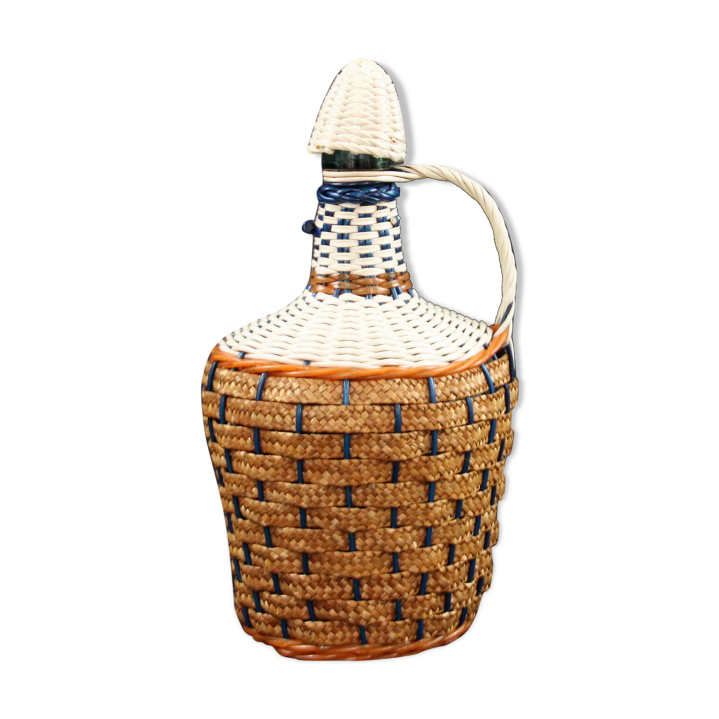 Bottle scoubidou braid raffia