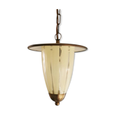 French pendant hanging in vintage 1950s glass