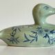 Vintage Blue Ceramic Duck