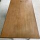 1940s Scandinavian wooden desk with 4 drawers and spindle legs