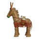 Spanish decorative donkey in raffia carrying two jars - 62 cm high - 1950