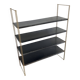 Etagère vintage 1960 String murale noir doré - 60 x 48 cm