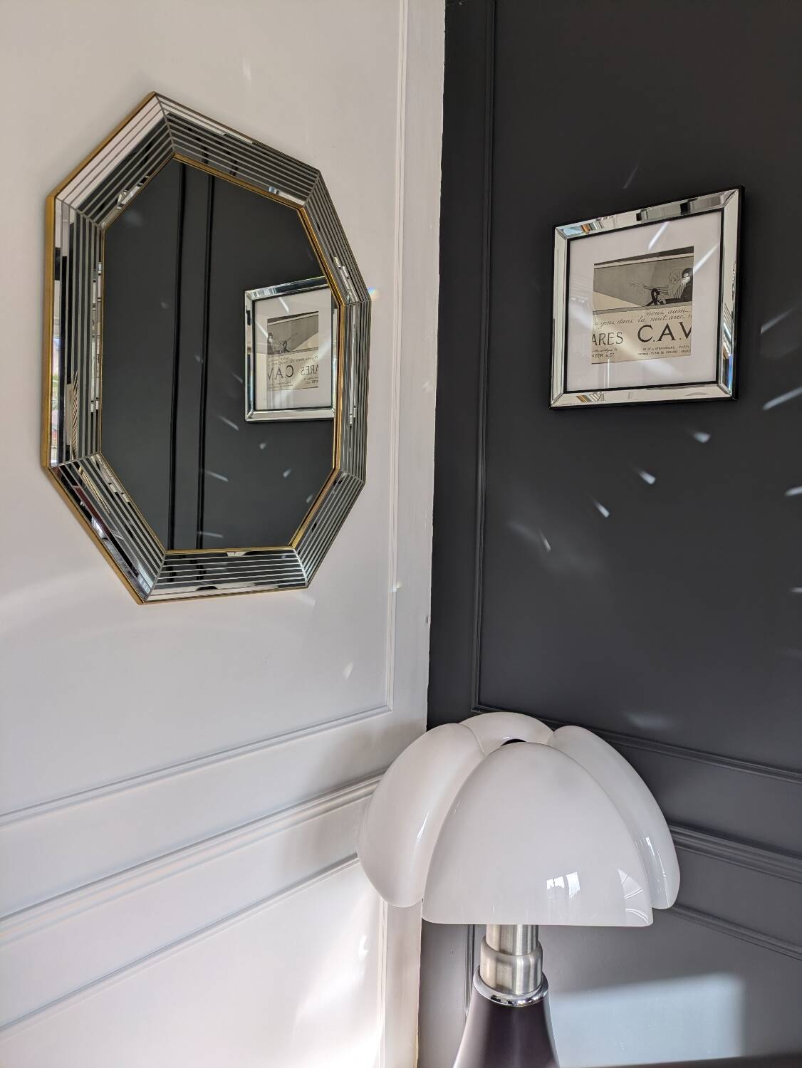 Vintage mirror by Jean Deknudt