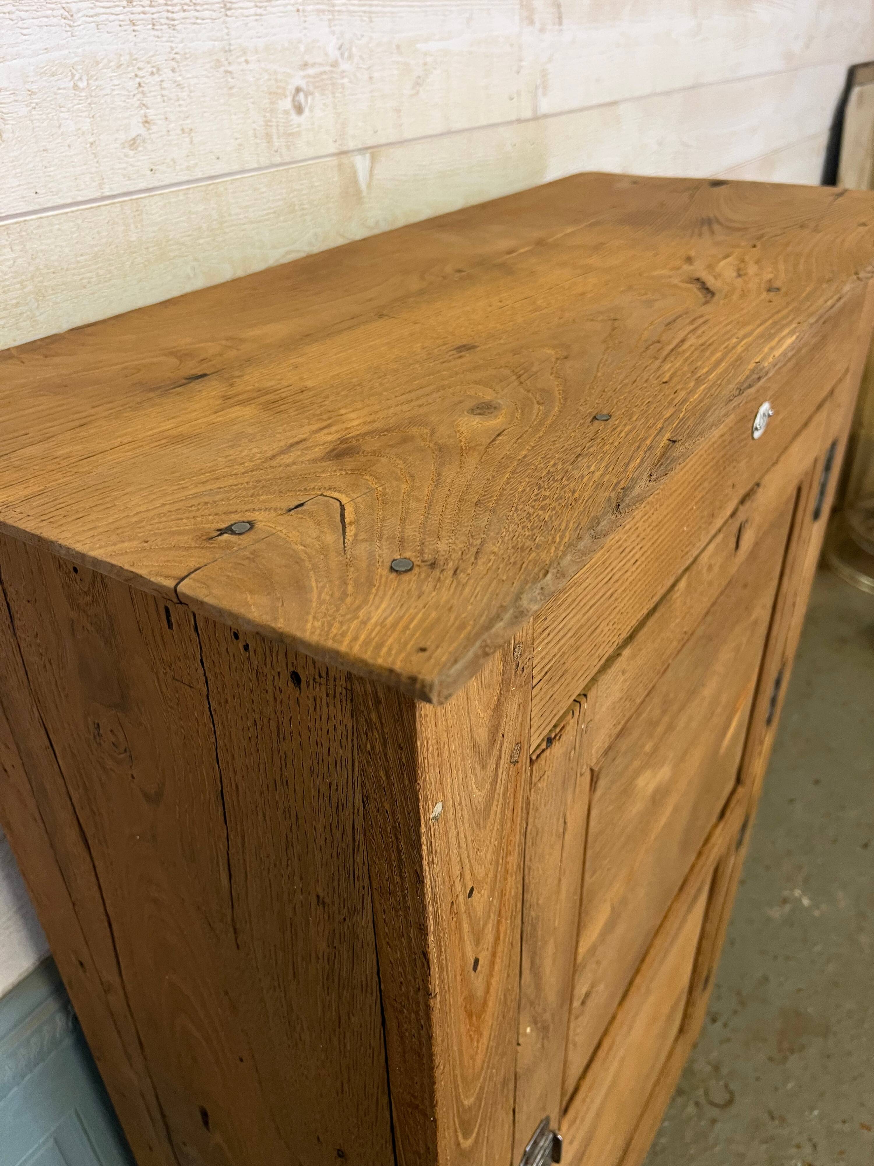 Brutalist countryside wardrobe in raw oak