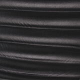 Black leather chair by Giovanni Tommaso Garattoni Italy glass and black leather