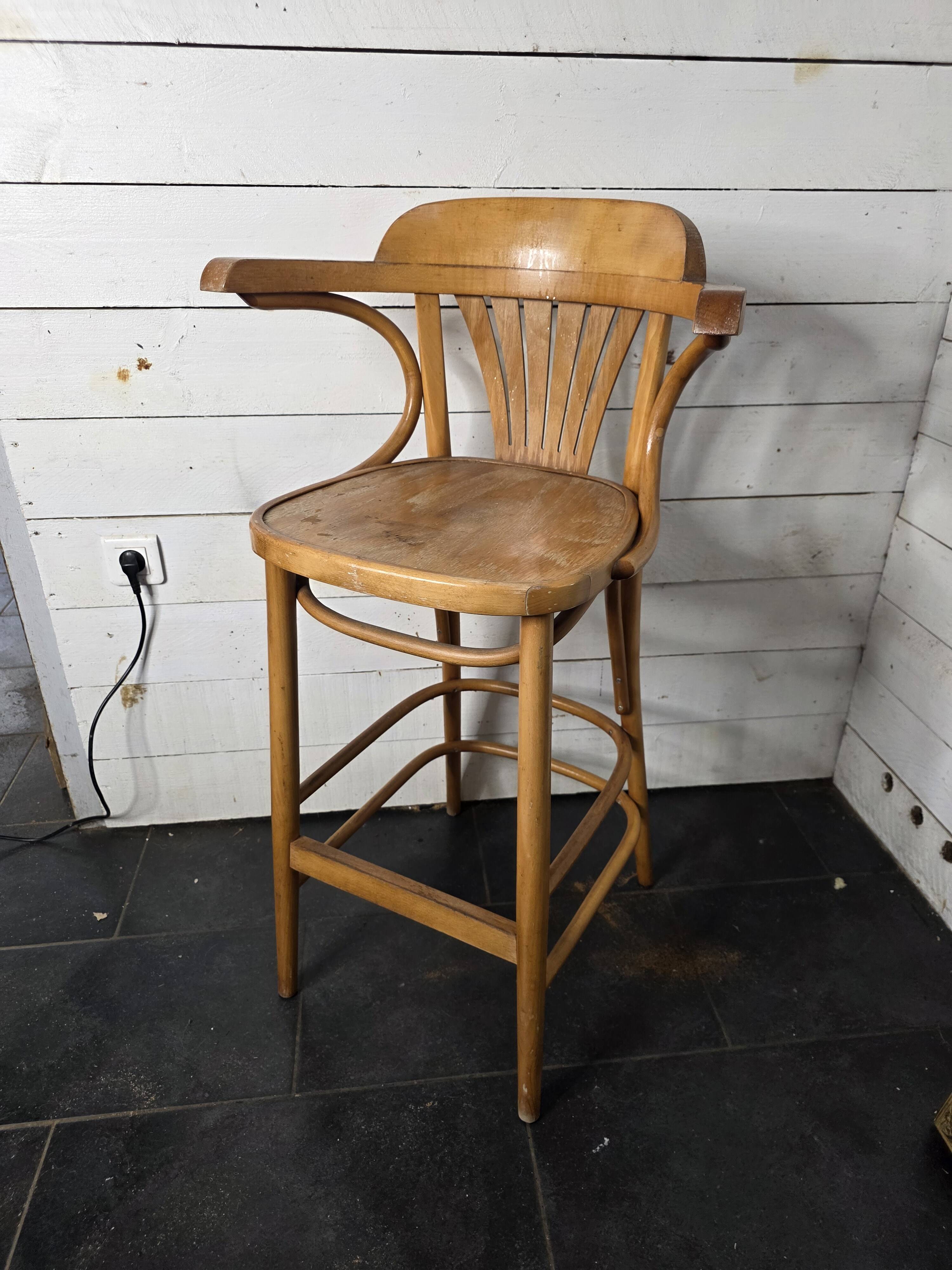 Bentwood bistro stool