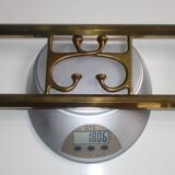 Art-Deco brass Coat Rack  &  2 Hangers, France, 1940s