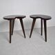 Paire de table tripode 1970