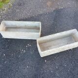 Paire de jardinniére en fibrociment
