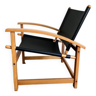 Fauteuil safari par Hyllinge Møbler Danemark, années 1970