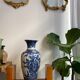 Vase chinois en blanc bleu