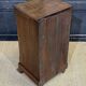 Chestnut bedside table from the early 20th century.