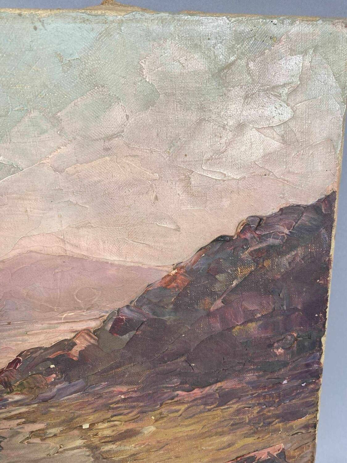 Breton school from the beginning of the 20th century oil on canvas signed a delanoy