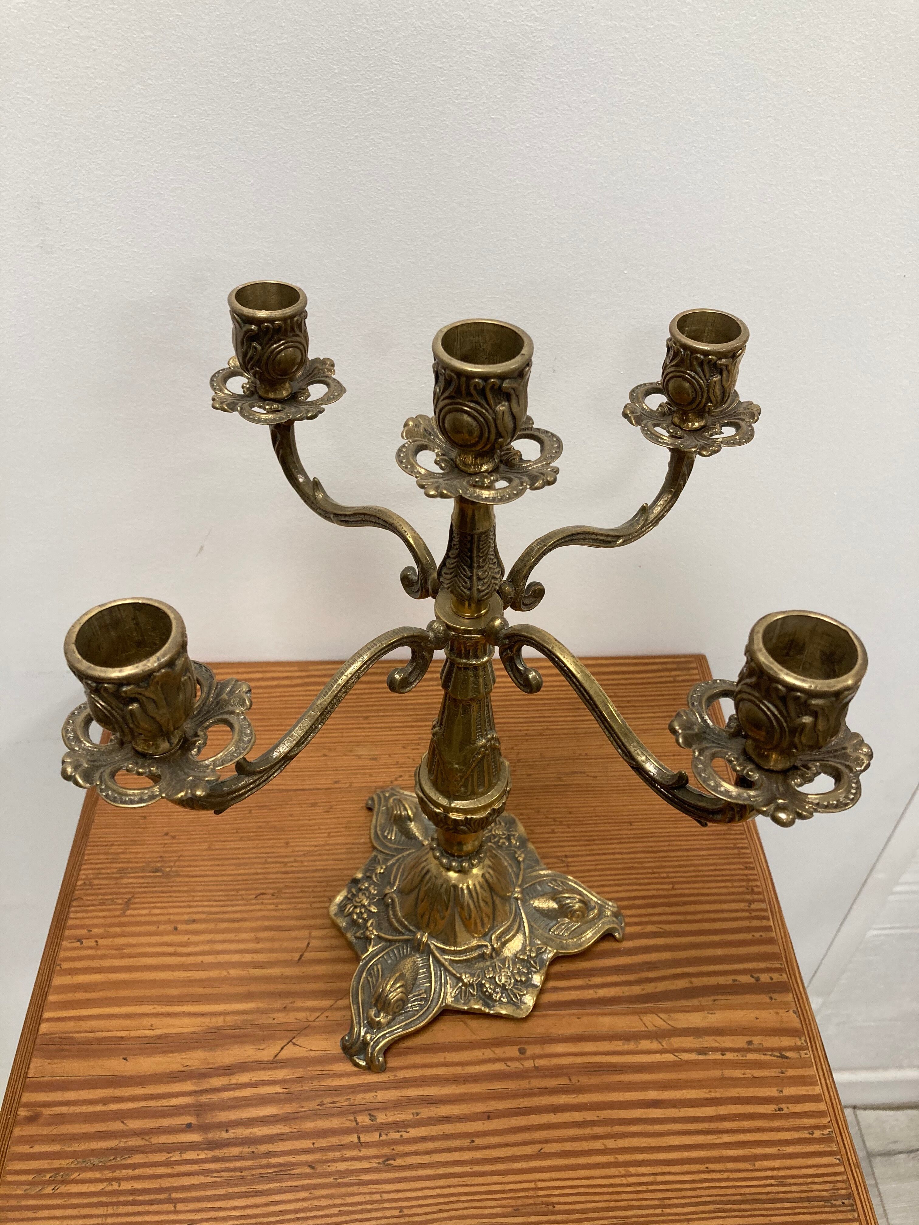 Five-branched chandelier