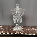 Solid crystal candy box. 24% lead.