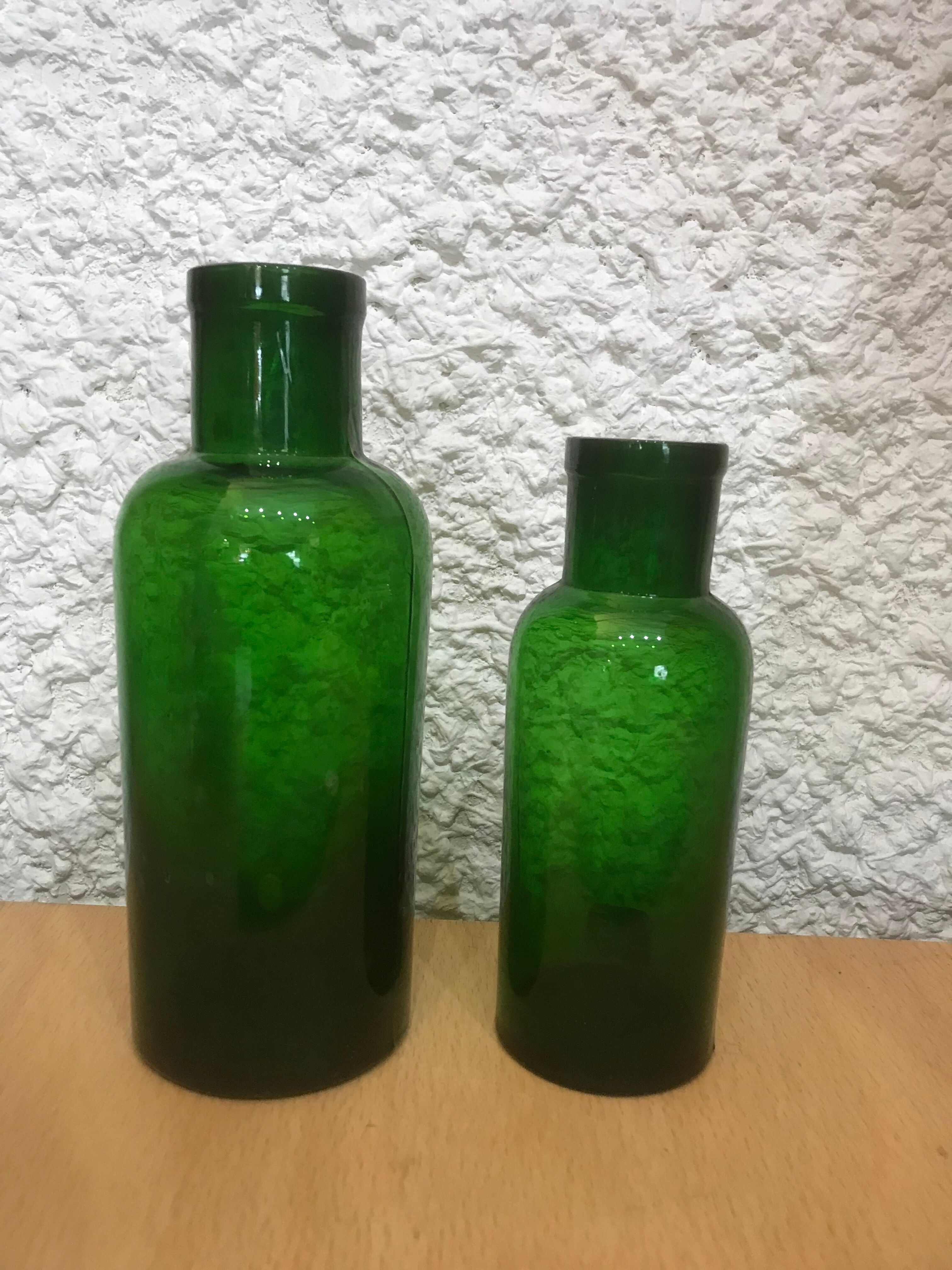 Vintage glass bottles 1960