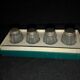 Vintage Cardeilhac/Christofle Crystal Salt & Pepper Cellars: 950 Silver Lid