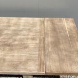 Stripped farmhouse table extensions to 255 cm