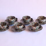 Neriage mosaic tea set by Jean Gerbino, Vallauris.