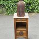 Large vintage 80s ceramic trompe l'oeil lamp