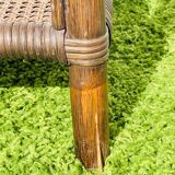 Bamboo coffee table. Vintage 70s.