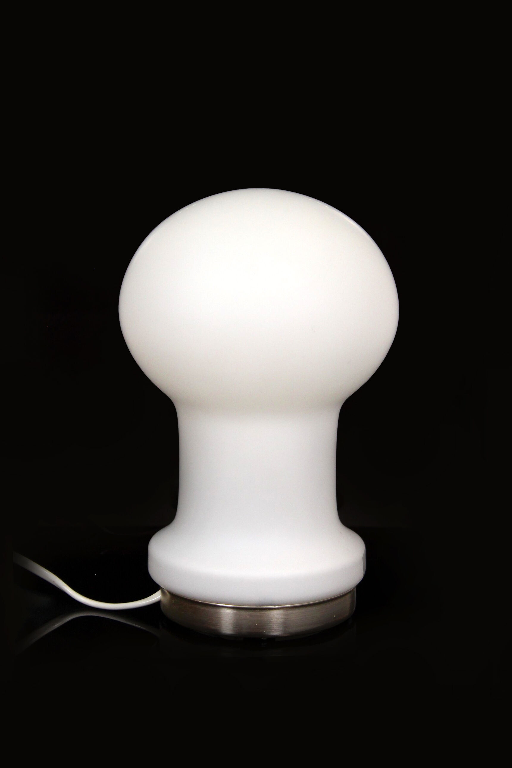 Vintage Glass Table Lamp from Osvětlovací Sklo, 1970s