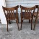(Lot) 6 wooden bistro chairs