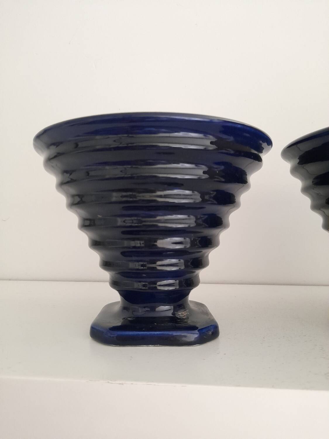 Paire de vases céramique Art Déco