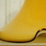 Amber blown glass lampshade