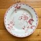 4 flat plates in iron earth Rose de Noël, Opaque de Gien