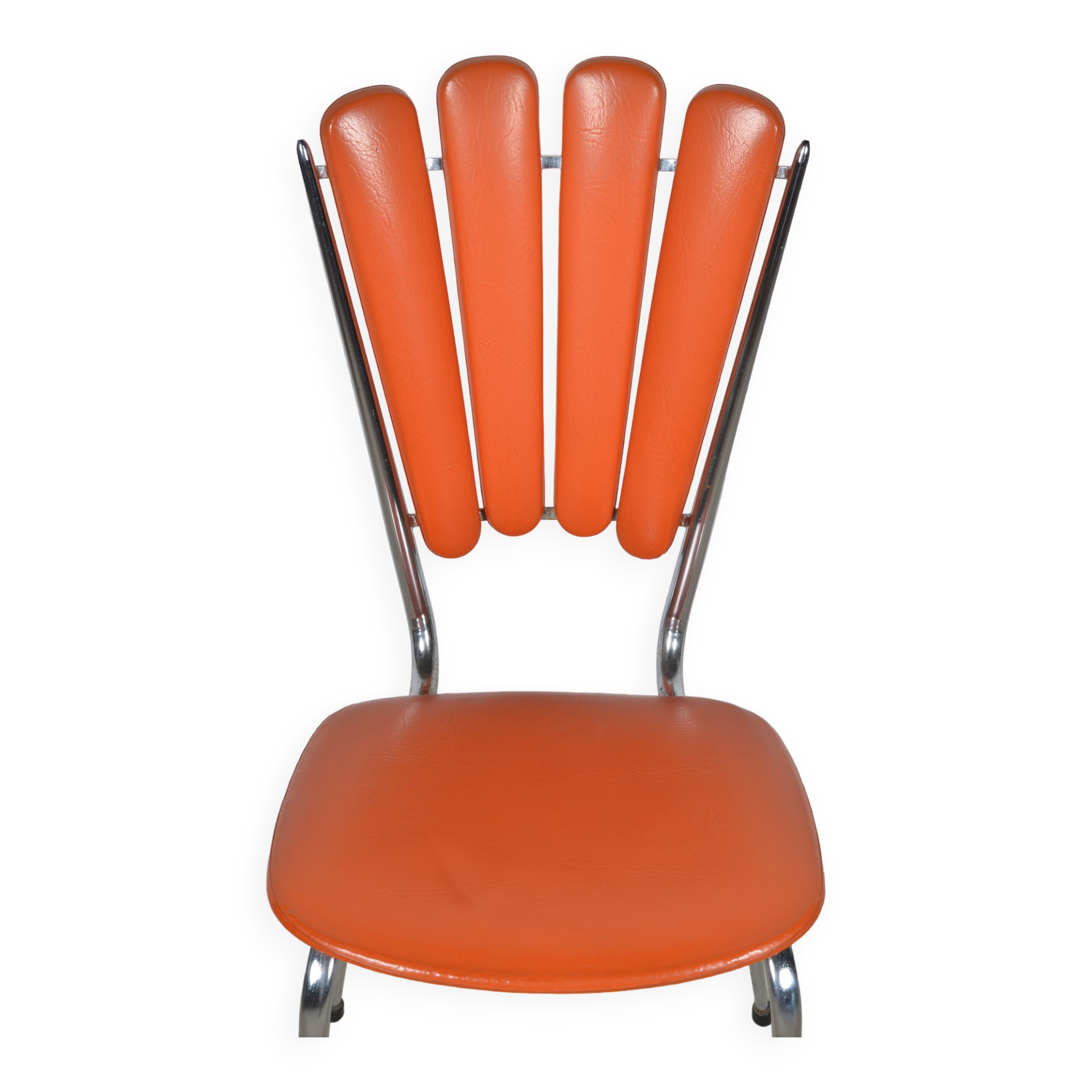 Chaise pétale orange