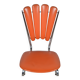 Chaise pétale orange